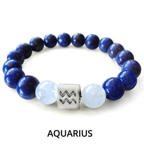 Blue Zodiac Charm Bracelet