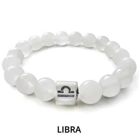 White Zodiac Charm Bracelet