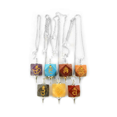 7-Piece Chakra Pendulum Set